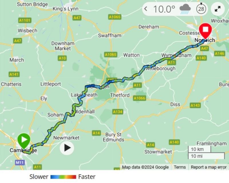 Day 1 Route